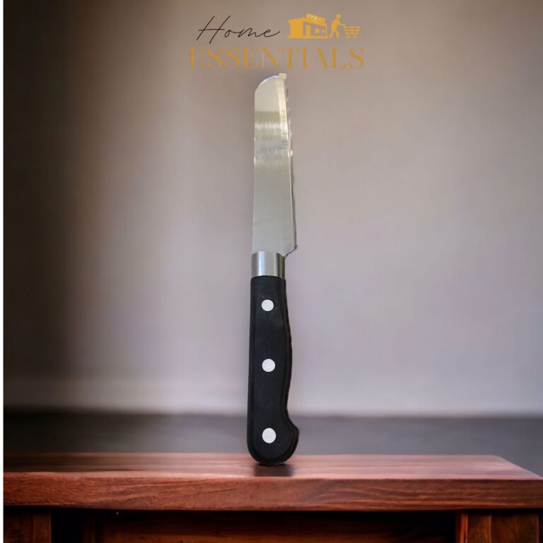 Stainless Steel Knife - Black Color Handle