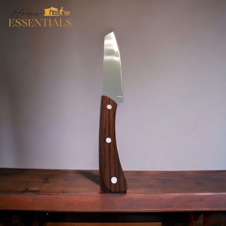 Stainless Steel Knife - Wood Color Handle