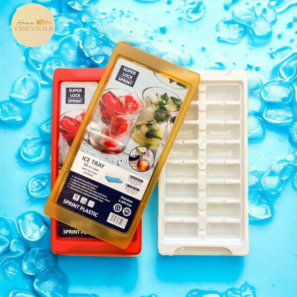 Ice Tray with Lid - 16 Cubes