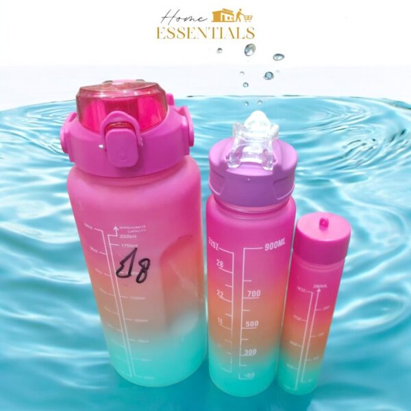 Motivational Water Bottles - 3Pcs Set