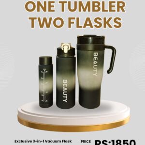 Tumbler with Flasks - 3in1 Vacuum Flask Set