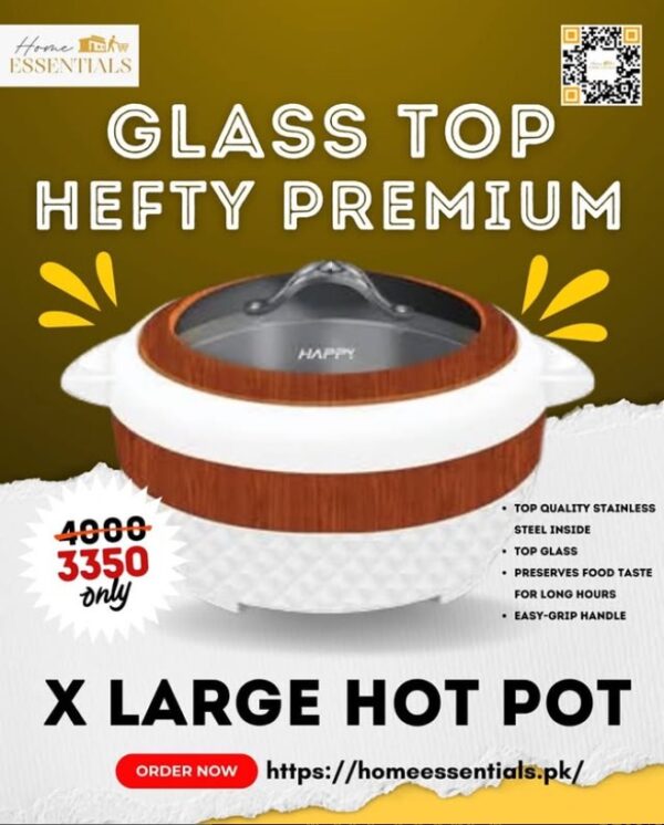 Hot Pot - Glass Top Hefty - Premium Quality