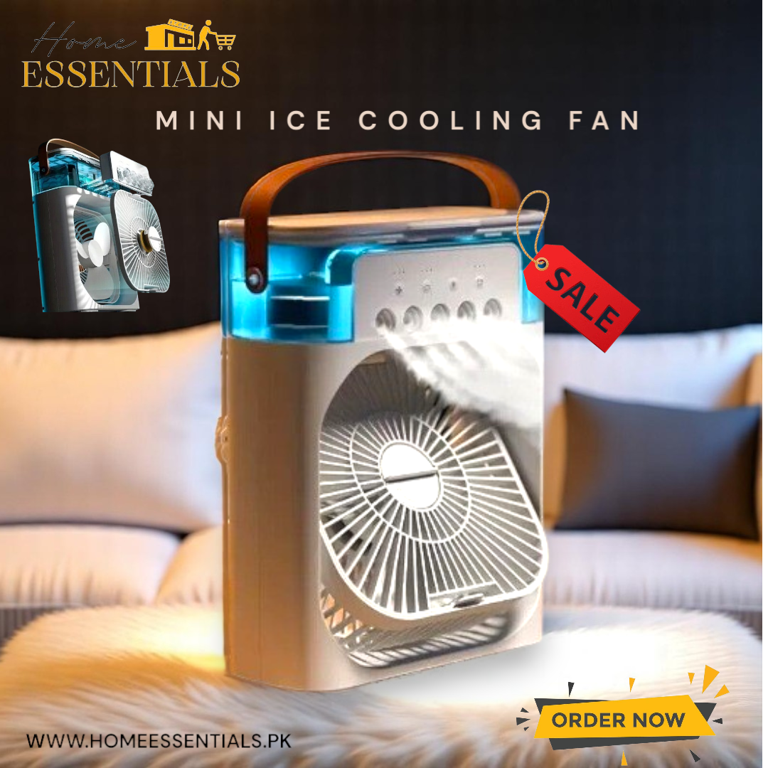 Mini Ice Cooling Fan - Water Mist Humidification Fan
